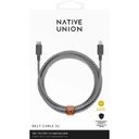 Кабель Native Union Belt Cable USB-C / Lightning, 3м, зебра— фото №1