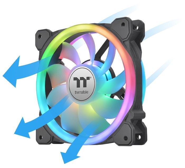 Вентилятор Thermaltake SWAFAN 14 RGB (3шт) черный— фото №3