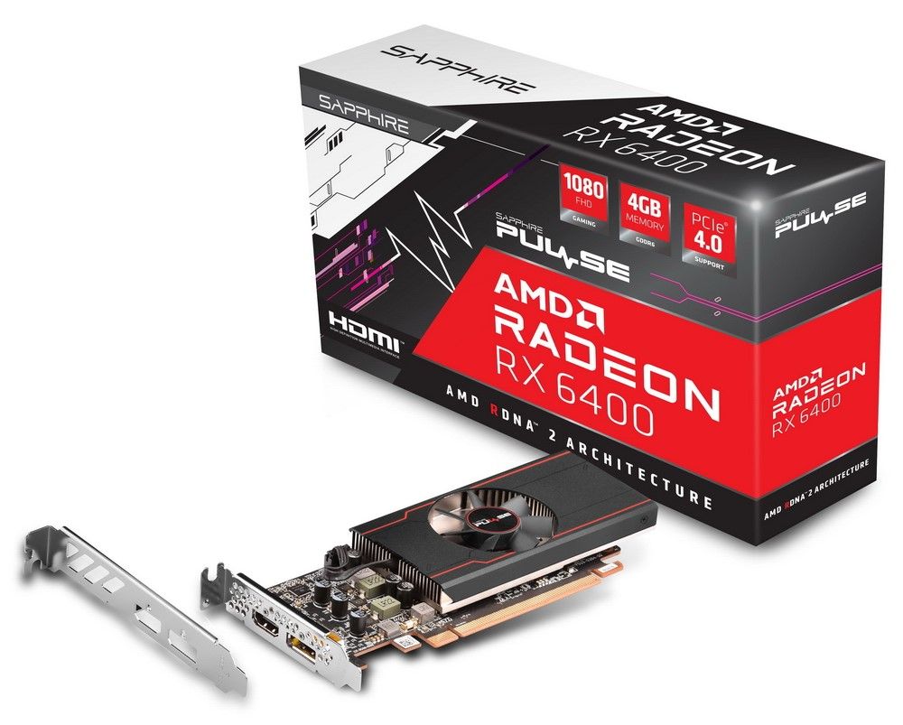 Видеокарта Sapphire AMD Radeon RX 6400 Pulse 4Gb— фото №5