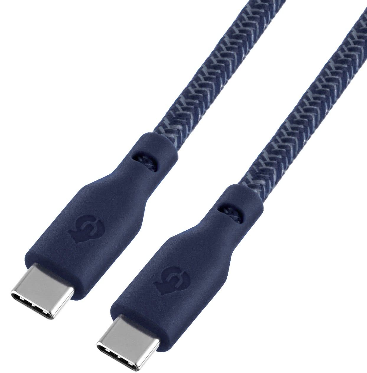 Кабель uBear Trend USB-C / USB-C, A, 60Вт  1,2м, синий— фото №1