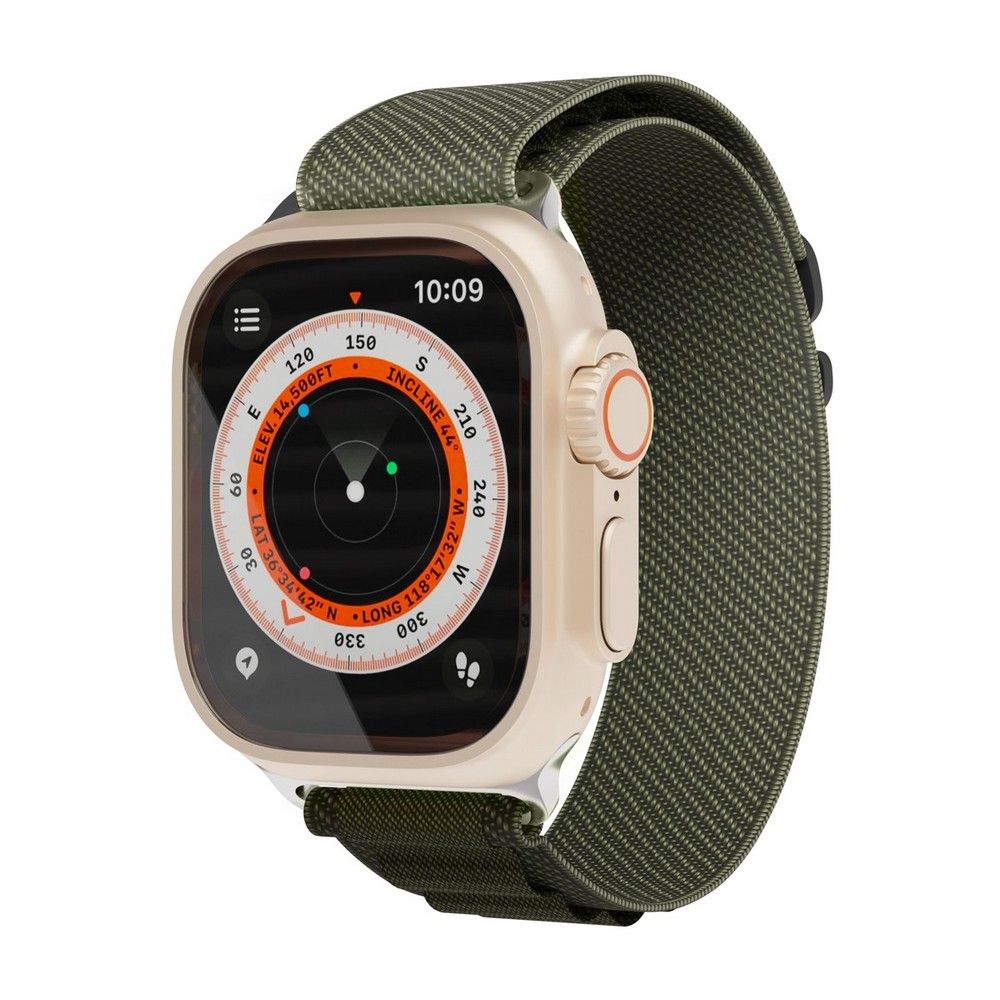 Ремешок VLP Extreme Band для Apple Watch 42/44/45/49mm, Нейлон, темно-зеленый— фото №0