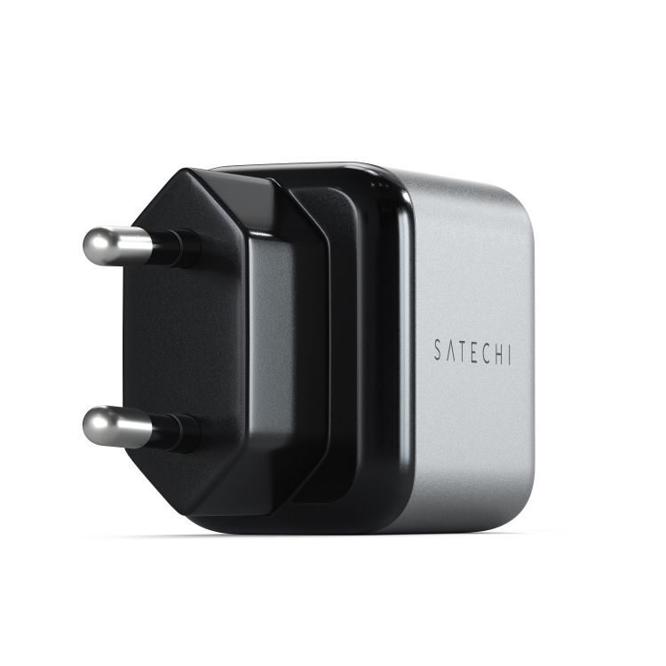 Сетевое зарядное устройство Satechi 30W USB-C GaN Wall Charger. Цвет: серый космос— фото №3