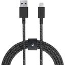 Кабель Native Union Belt Cable XL Cosmos Black USB / Lightning, 3м, черный— фото №1