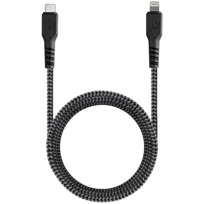 Кабель EnergEA USB-C / Lightning, 1,5м, черный— фото №0