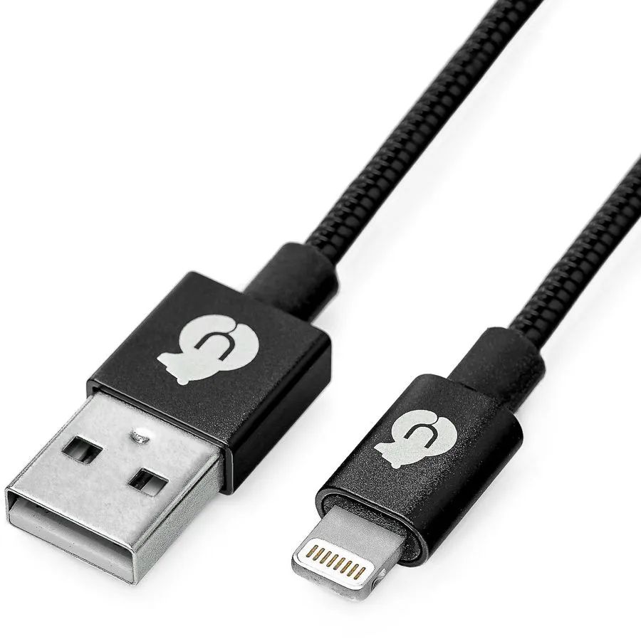 Кабель uBear USB / Lightning, 1,2м, черный— фото №0