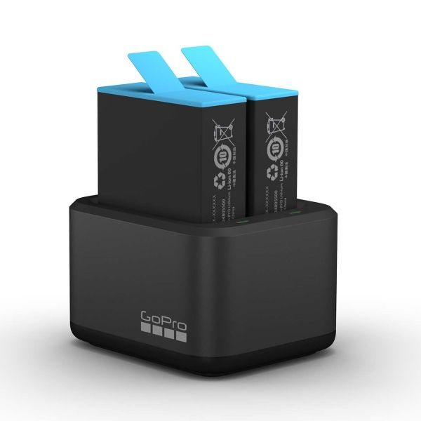 Зарядное устройство для двух аккумуляторов GoPro HERO9 Dual Battery Charger + Battery— фото №3