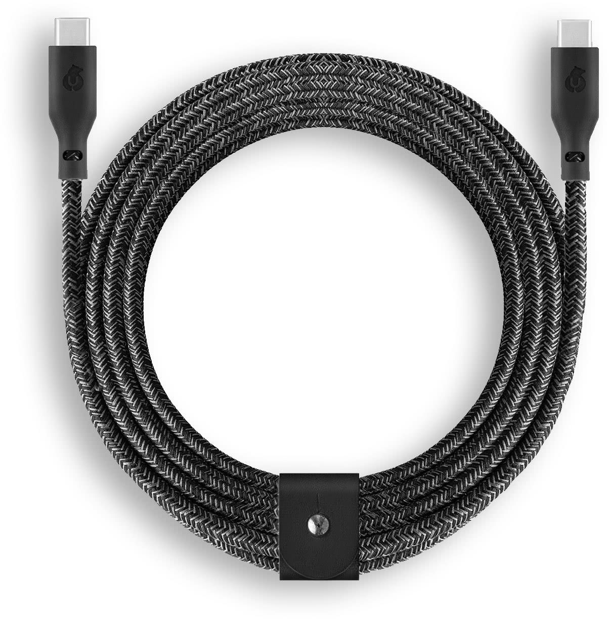 Кабель uBear Trend USB-C / USB-C, A, 240Вт  2,4м, черный— фото №2