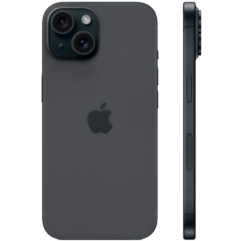 Apple iPhone 15 nano SIM+eSIM 256GB, темная ночь— фото №1