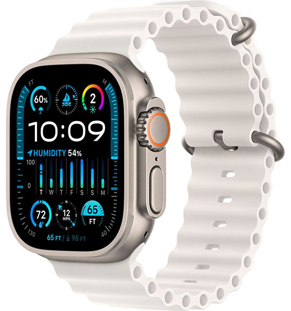 Apple Watch Ultra 2 GPS + Cellular 49mm (корпус - титан, белый, IP6X)— фото №0