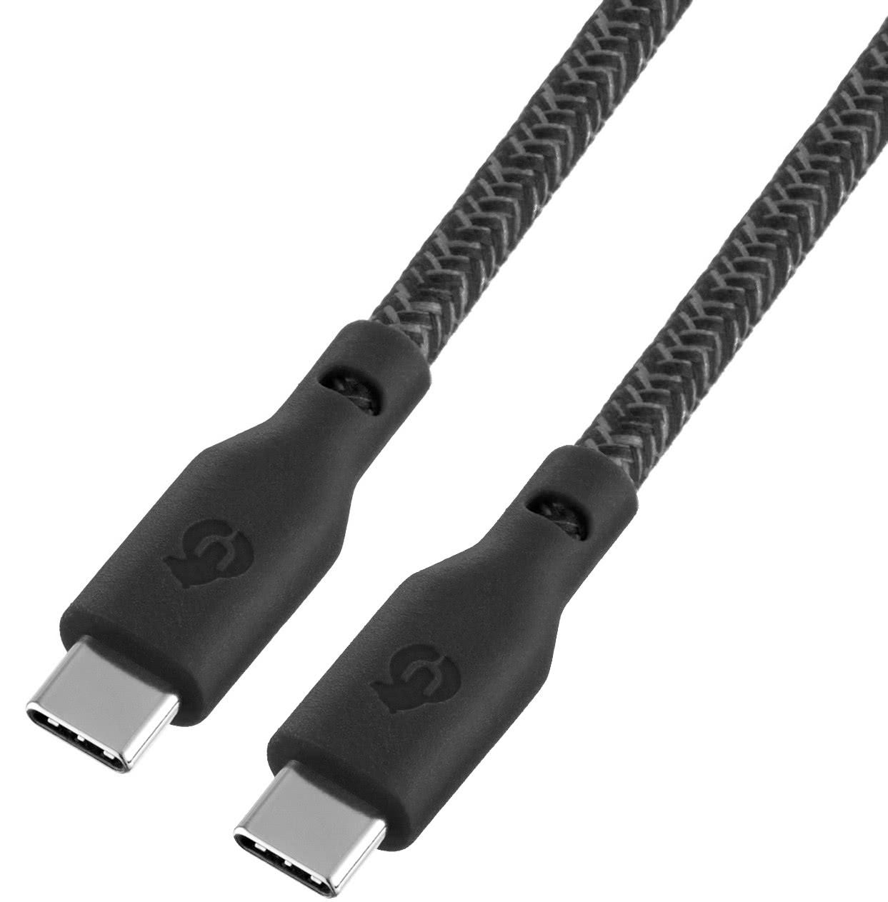Кабель uBear Trend USB-C / USB-C, A, 240Вт  2,4м, черный— фото №1