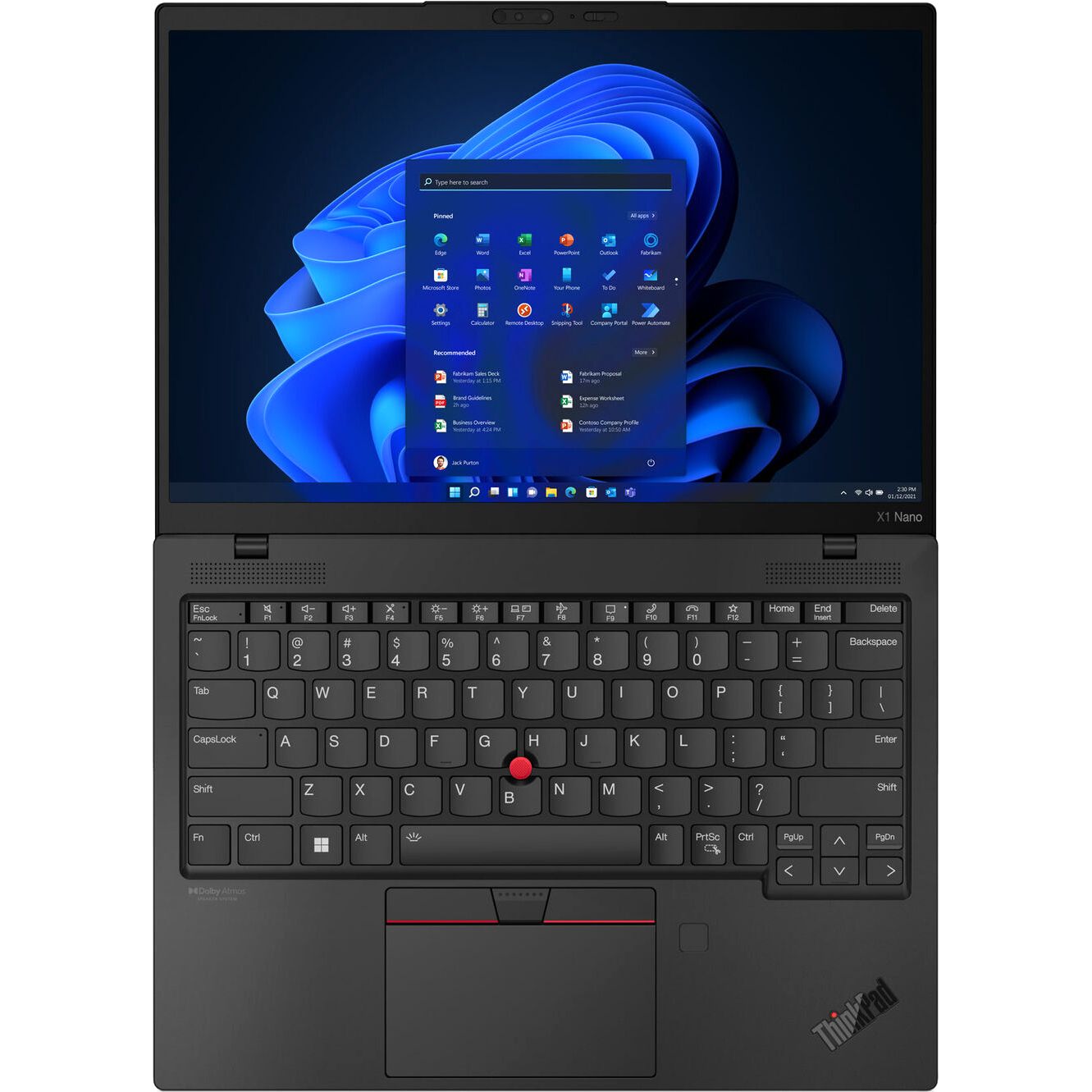Ультрабук Lenovo ThinkPad X1 NANO G2 13″/Core i7/16/SSD 1024/Iris Xe Graphics/Windows 11 Pro 64-bit/черный— фото №3