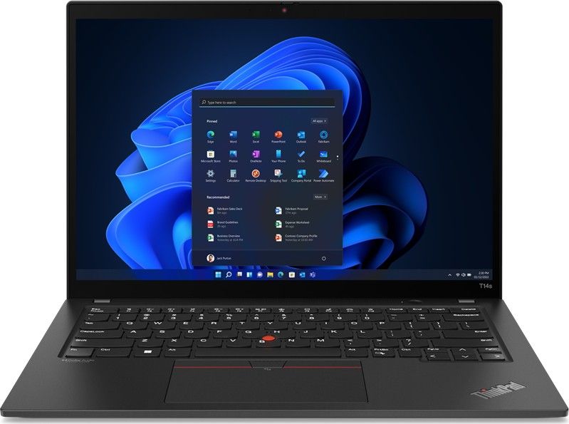 Ноутбук Lenovo ThinkPad T14s 14″/Core i5/16/SSD 256/Iris Xe Graphics/LTE/Windows 11 Pro 64-bit/черный— фото №0