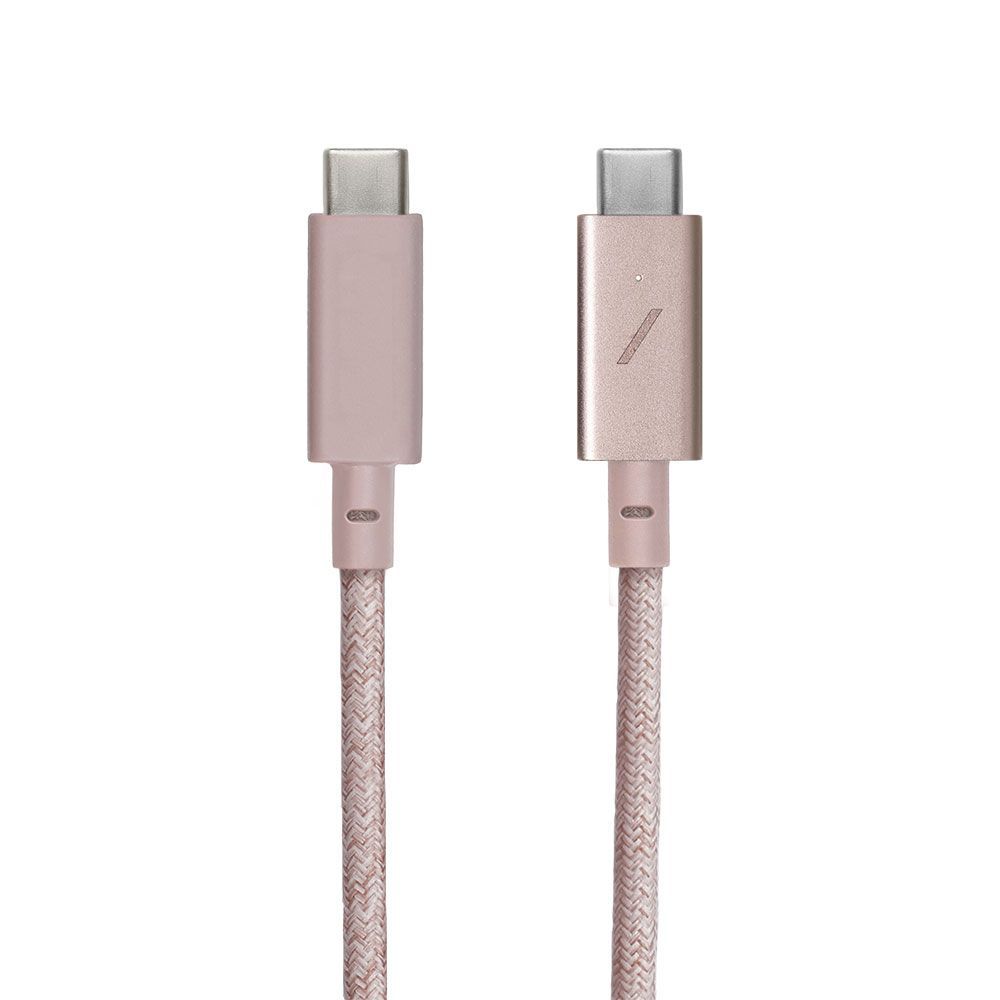 Кабель Native Union BELT USB-C USB-C / USB-C, A, 100Вт  2,4м, розовый— фото №0