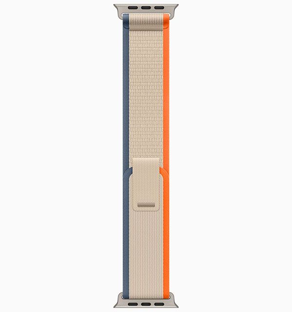 Apple Watch Ultra 2 GPS + Cellular 49mm (корпус - титан, оранжевый/бежевый, IP6X)— фото №2