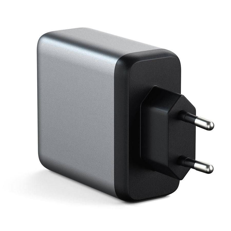 Зарядное устройство сетевое Satechi USB-C PD Wall Charger, 100Вт, серый космос— фото №0