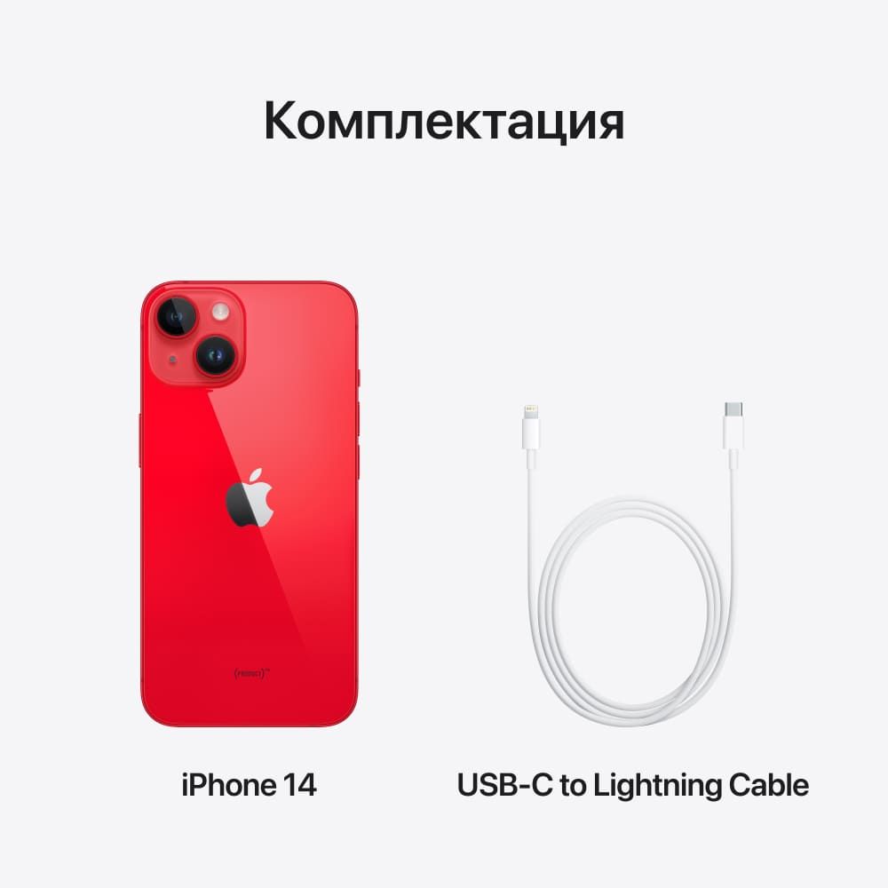 Apple iPhone 14 nano SIM+eSIM 256GB, (PRODUCT)RED— фото №9