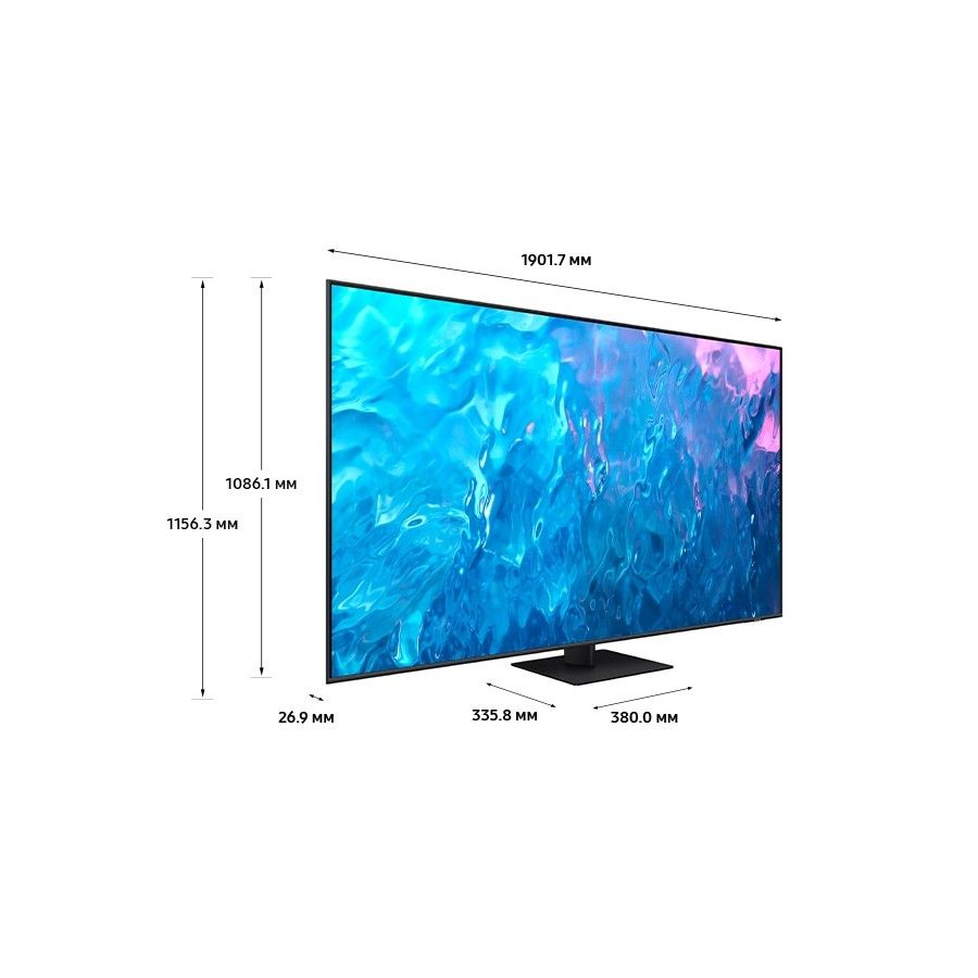 Телевизор Samsung QE85Q70C, 85″, серый— фото №2