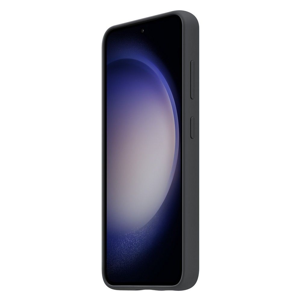 Чехол-накладка Samsung Silicone Grip, силикон, черный— фото №5