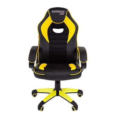 Кресло игровое Chairman Game 16, черный+желтый