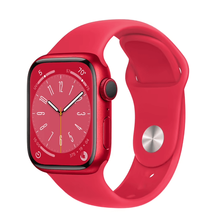Apple Watch Series 8 GPS 41mm (корпус - (PRODUCT)RED, спортивный ремешок (PRODUCT)RED, IP6X)— фото №0