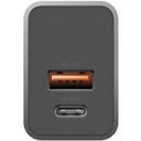 Зарядное устройство сетевое EnergEA Ampcharge USB-C + USB-A, 20Вт, серый— фото №2