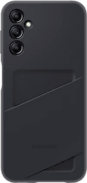 Чехол-накладка Samsung Card Slot Cover для Galaxy A14, силикон, черный— фото №3