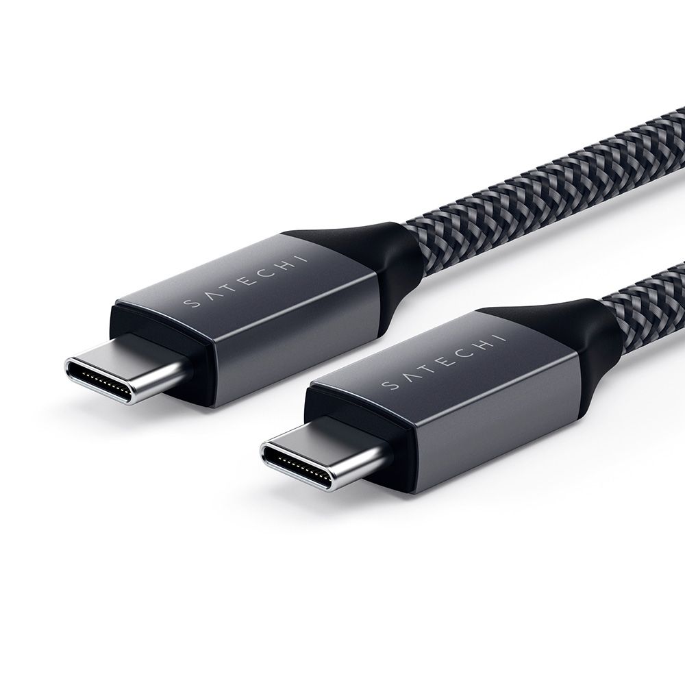 Кабель Satechi USB-C / USB-C, A, 100Вт  2м, черный— фото №5