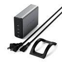 Зарядное устройство сетевое Satechi USB-C 4-Port PD GaN Charger, 165Вт, серый— фото №2
