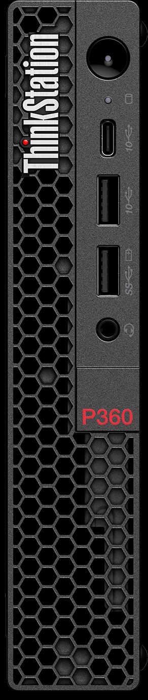 Неттоп Lenovo ThinkStation P360 Tiny, черный
