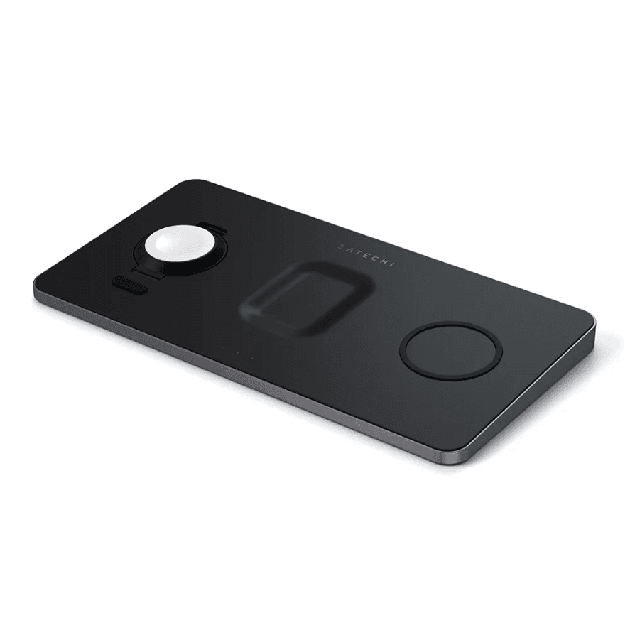 Зарядное устройство беспроводное Satechi Trio Wireless Charging Pad, черный— фото №0