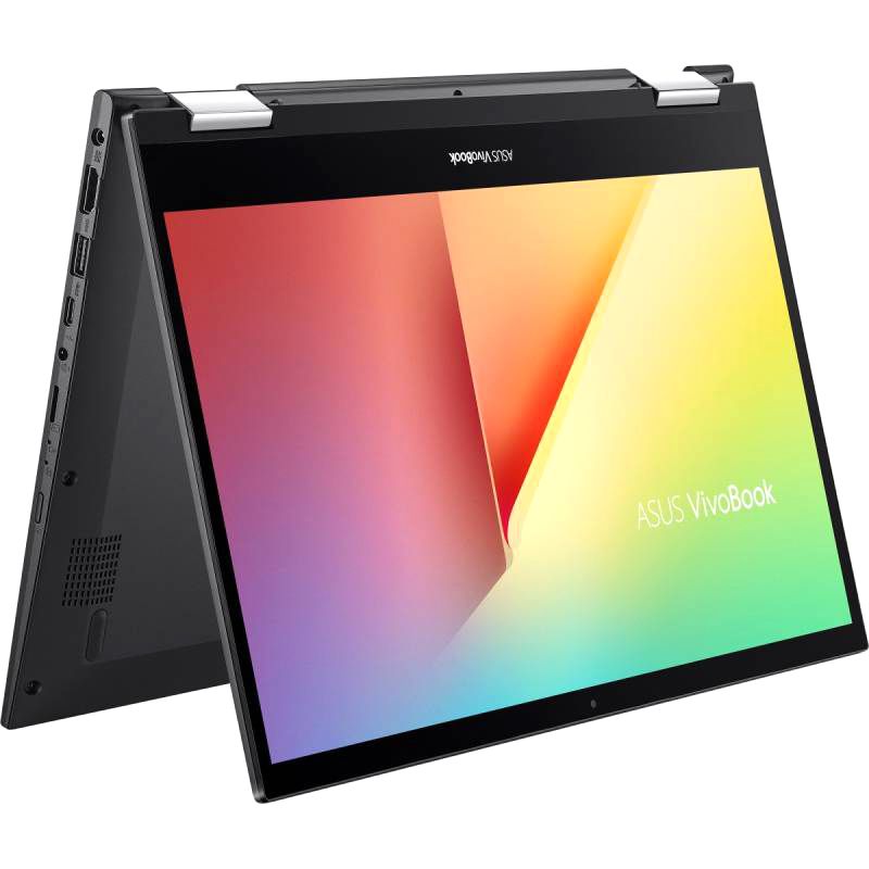 Ноутбук Asus VivoBook Flip 14 TP470EA-EC458W 14″/Core i7/8/SSD 256/UHD Graphics/Windows 11 Home 64-bit/черный— фото №1