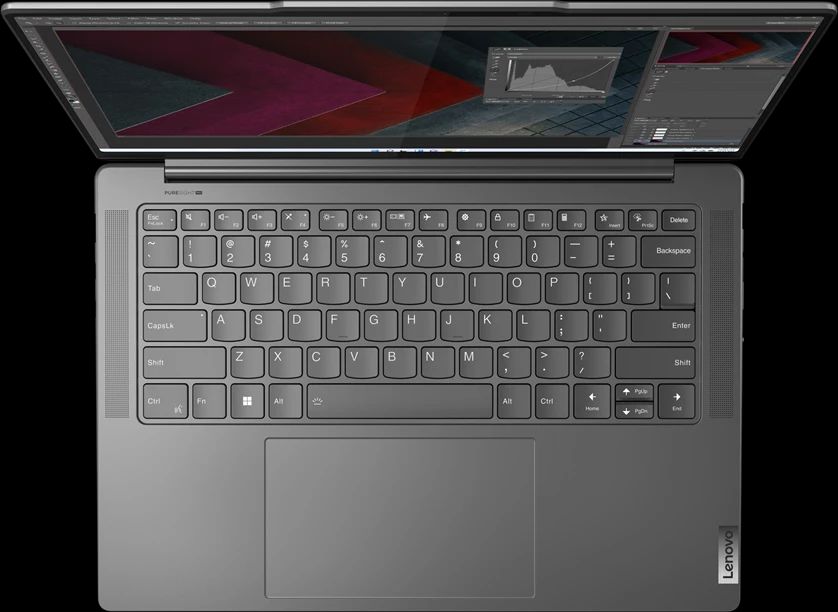 Ультрабук Lenovo Yoga Pro 7 14APH8 14.5″/Ryzen 7/16/4050 для ноутбуков/Windows 11 Home 64-bit/серый— фото №3