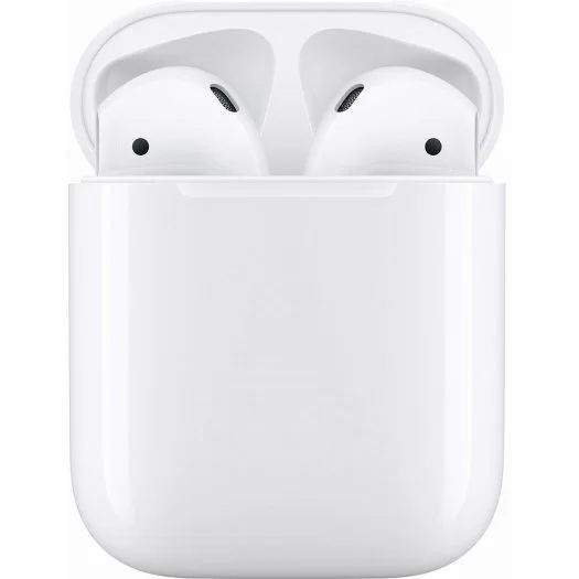 Беспроводные наушники Apple AirPods с зарядным футляром, белый— фото №0