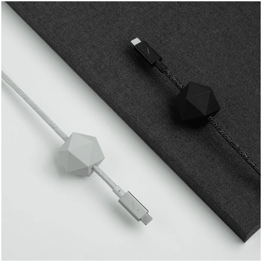 Кабель Native Union Desk cable USB-C / USB-C 2,4м, серый— фото №1