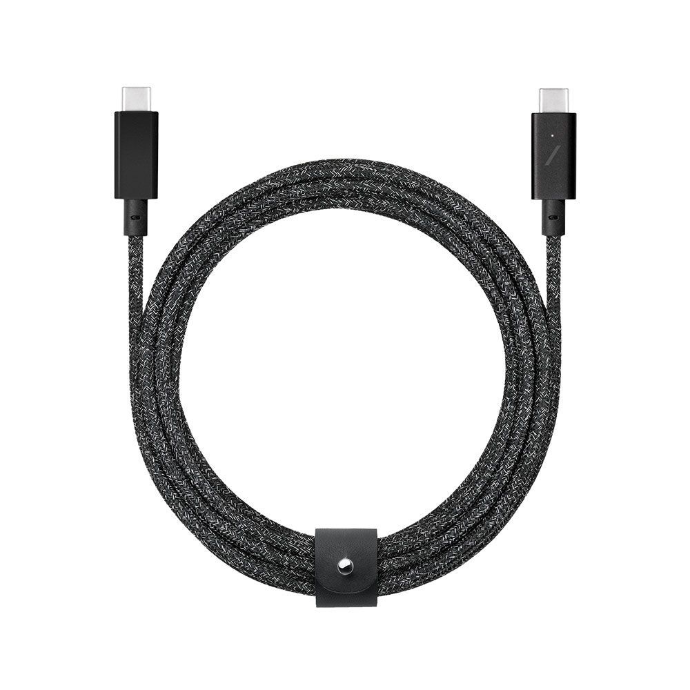 Кабель Native Union USB-C / USB-C, A, 100Вт  2,4м, черный— фото №0