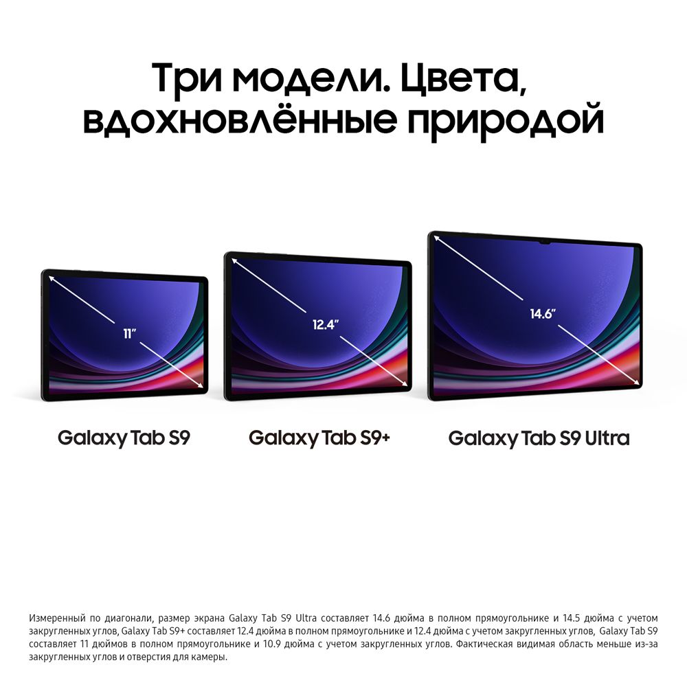 Планшет 12.4″ Samsung Galaxy Tab S9+ 5G 256Gb, графитовый (РСТ)— фото №2