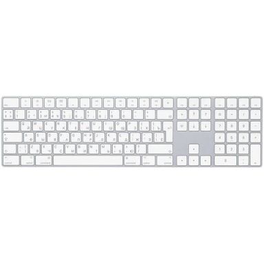 Клавиатура Apple Magic Keyboard с цифровой панелью, серебристый+белый