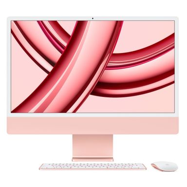 2023 Apple iMac 24″ розовый (Apple M3, 8Gb, SSD 256Gb, M3 (8 GPU))