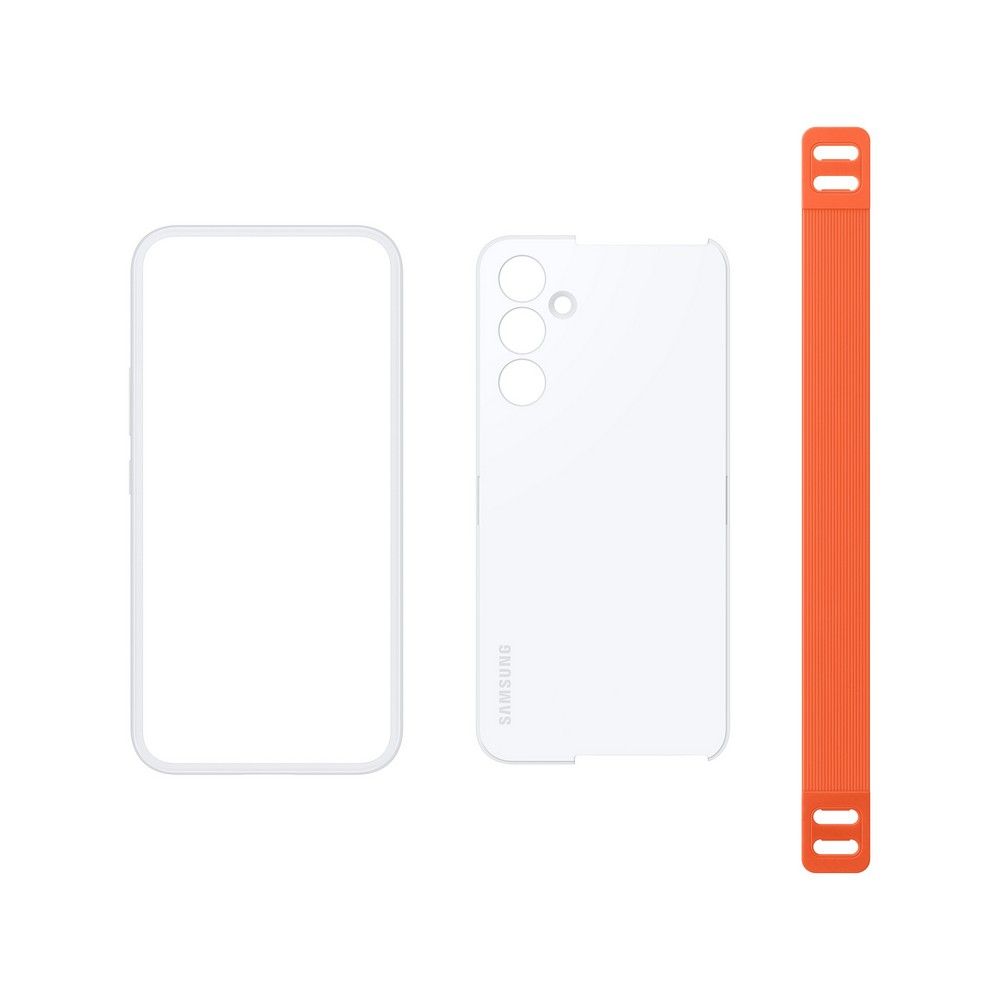 Чехол-накладка Samsung Haze Grip Case для Galaxy A54, поликарбонат, белый— фото №4