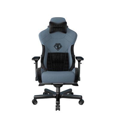 Кресло игровое Anda Seat T-Pro 2, искусственная кожа,цвет: голубой+черный