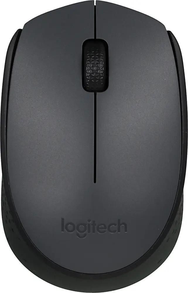 Мышь Logitech M170, беспроводная, серый+черный