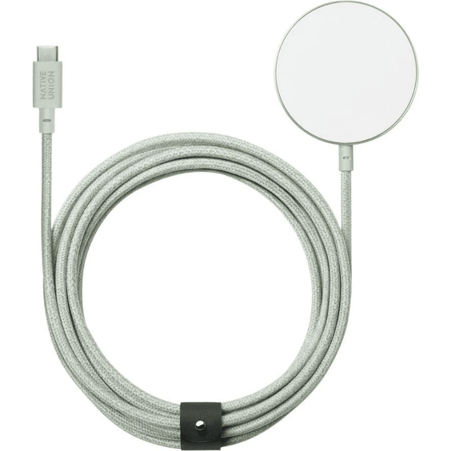 Зарядное устройство беспроводное Native Union Snap Cable, 15Вт, зеленый— фото №0