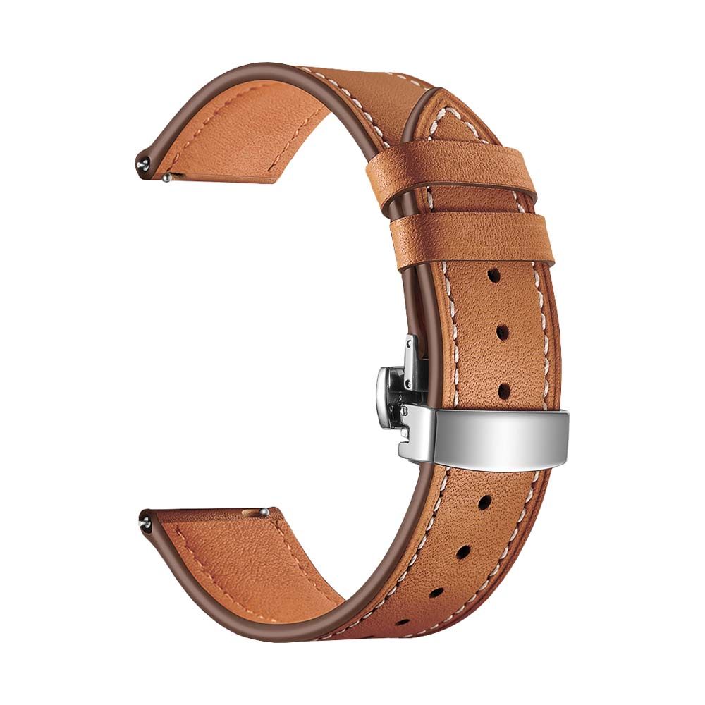 Ремешок Lyambda ANNET MANCINI кожа, цвет коричневый, для Galaxy Watch Active— фото №0