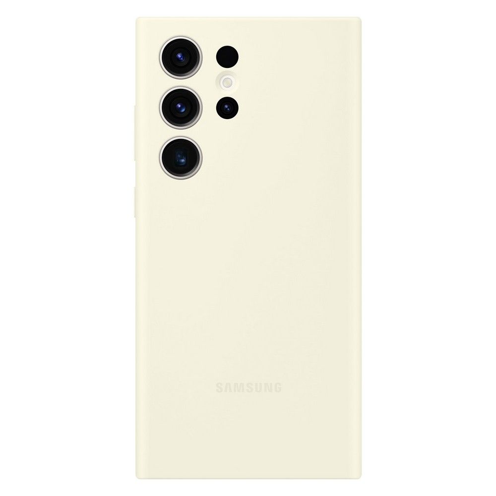 Чехол-накладка Samsung Silicone Case для Galaxy S23 Ultra, силикон, бежевый хлопок— фото №2
