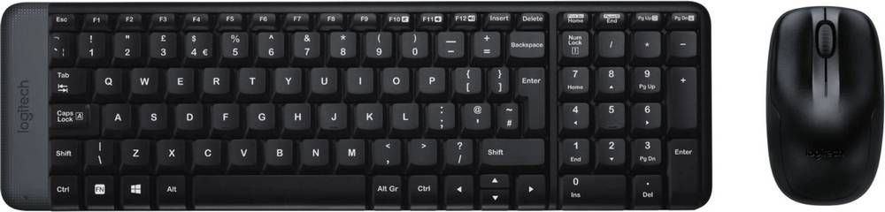 Клавиатура и мышь Logitech MK220, черный— фото №0