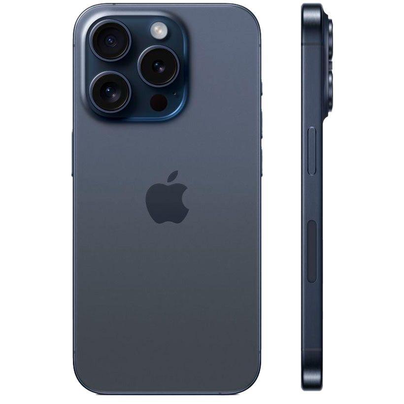 Apple iPhone 15 Pro nano SIM+eSIM 128GB, синий титан— фото №1