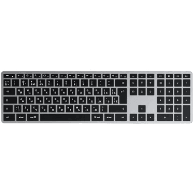 Клавиатура Satechi Slim X3 Bluetooth Backlit Keyboard, серый космос