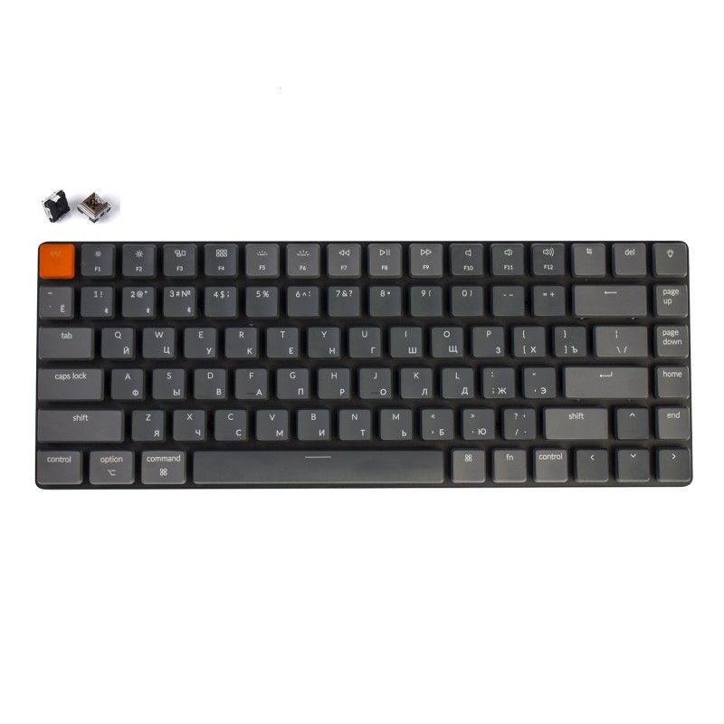 Клавиатура Keychron K3, RGB подсветка, Brown Switch, тёмно-серый— фото №0