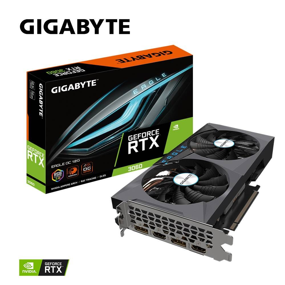 Видеокарта Gigabyte NVIDIA GeForce RTX 3060 EAGLE OC 12 Гб GDDR6— фото №8
