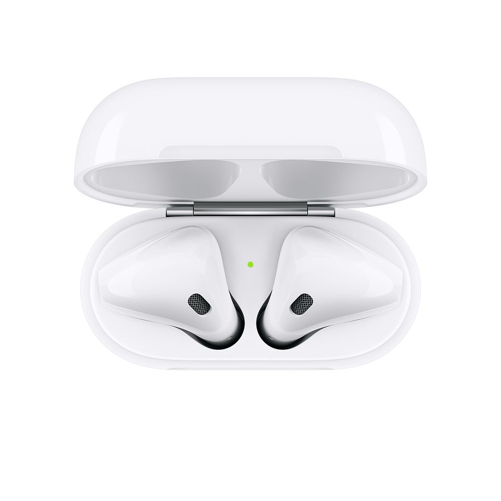 Беспроводные наушники Apple AirPods (2019) в зарядном футляре, белый— фото №3